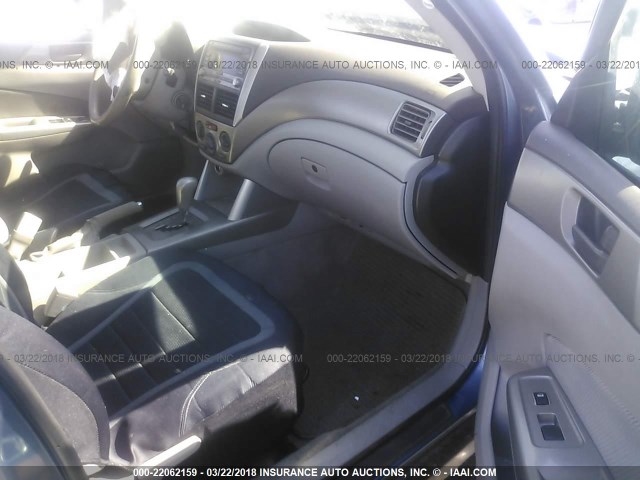 JF2SH6BC4AH916759 - 2010 SUBARU FORESTER XS BLUE photo 5