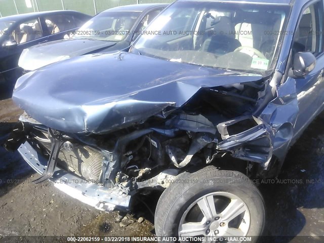 JF2SH6BC4AH916759 - 2010 SUBARU FORESTER XS BLUE photo 6