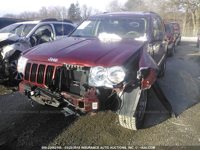 1J8GR48K18C206870 - 2008 JEEP GRAND CHEROKEE LAREDO MAROON photo 6