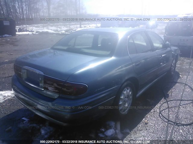 1G4HP54K724232478 - 2002 BUICK LESABRE CUSTOM BLUE photo 4