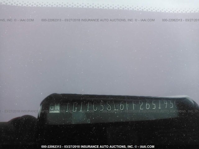 1G11C5SL6FF265195 - 2015 CHEVROLET MALIBU 1LT 银色 照片 9