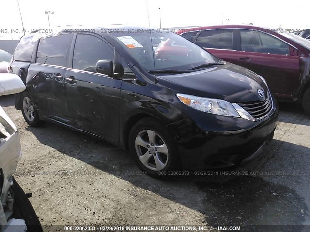 5TDKK3DC7ES450211 - 2014 TOYOTA SIENNA LE BLACK photo 1