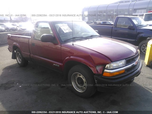 1GCCS145718230995 - 2001 CHEVROLET S TRUCK S10 RED photo 1