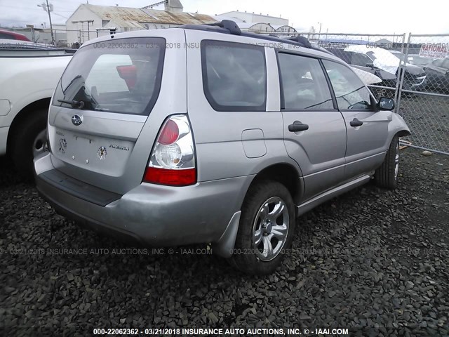 JF1SG63637H714178 - 2007 SUBARU FORESTER 2.5X/SPORTS 2.5X SILVER photo 4