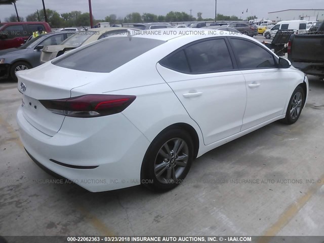 5NPD84LF9HH089759 - 2017 HYUNDAI ELANTRA SE/VALUE/LIMITED WHITE photo 4