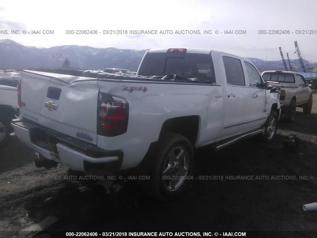 1GC1KXE83FF539014 - 2015 CHEVROLET SILVERADO K2500 HIGH COUNTRY WHITE photo 4