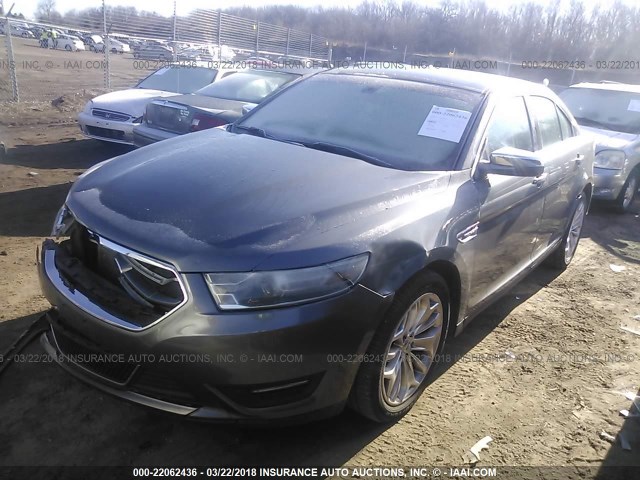 1FAHP2F86DG193183 - 2013 FORD TAURUS LIMITED GRAY photo 2