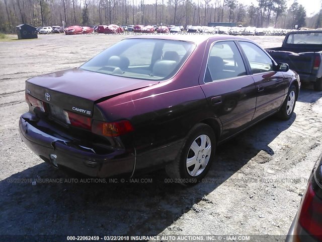 4T1BG28K7YU933013 - 2000 TOYOTA CAMRY CE/LE/XLE 勃艮第红 照片 4