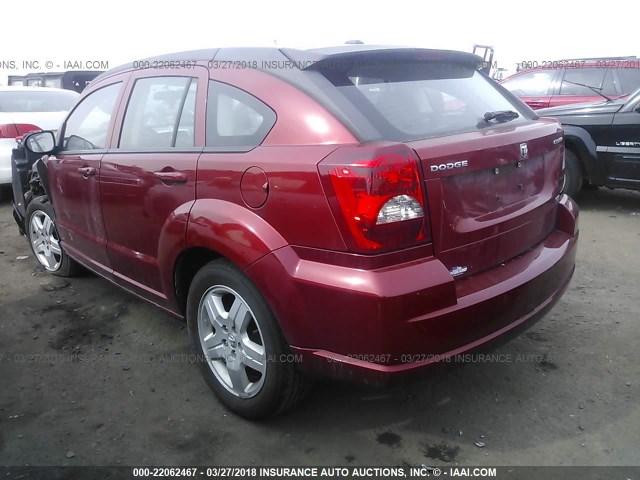 1B3HB48AX9D150173 - 2009 DODGE CALIBER SXT RED photo 3