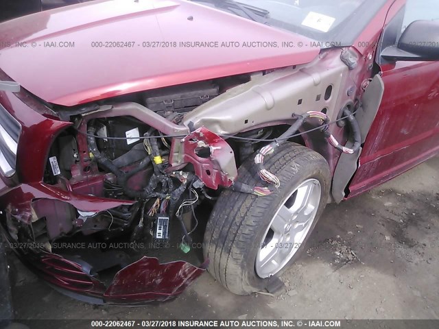 1B3HB48AX9D150173 - 2009 DODGE CALIBER SXT RED photo 6