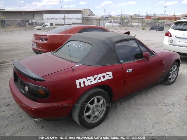 JM1NA3534R0510632 - 1994 MAZDA MX-5 MIATA RED photo 4