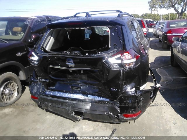 5N1AT2MT9HC815086 - 2017 NISSAN ROGUE S/SL BLACK photo 6