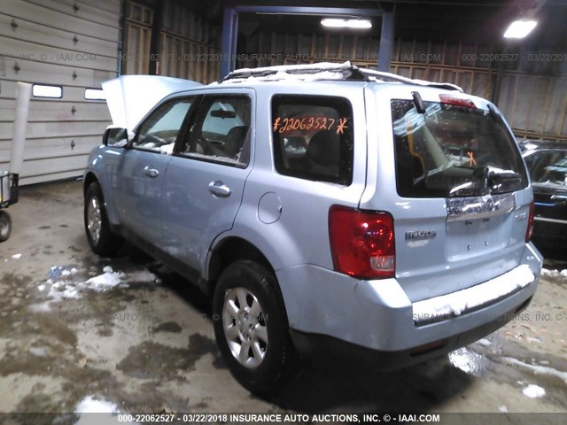 4F2CZ02ZX8KM19648 - 2008 MAZDA TRIBUTE I BLUE photo 3