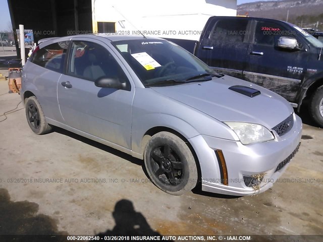 1FAFP31N27W134376 - 2007 FORD FOCUS ZX3/S/SE/SES SILVER photo 1