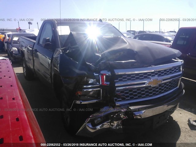 1GCNCREC7EZ205063 - 2014 CHEVROLET SILVERADO C1500 LT BLACK photo 1