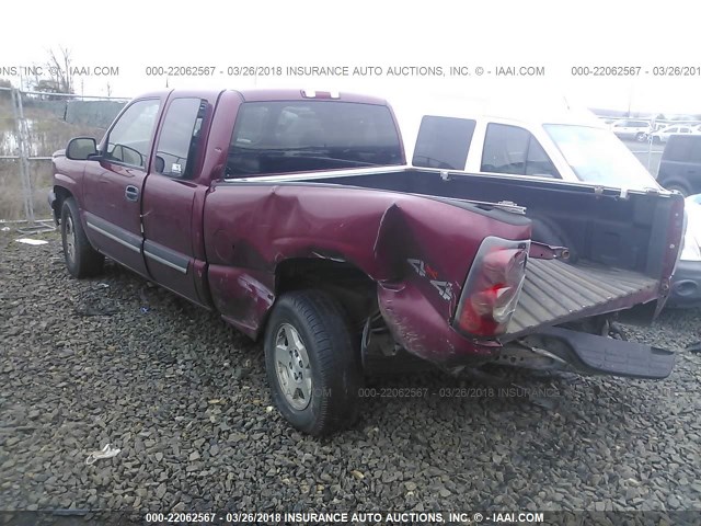 1GCEK19T34E294117 - 2004 CHEVROLET SILVERADO K1500 MAROON photo 3