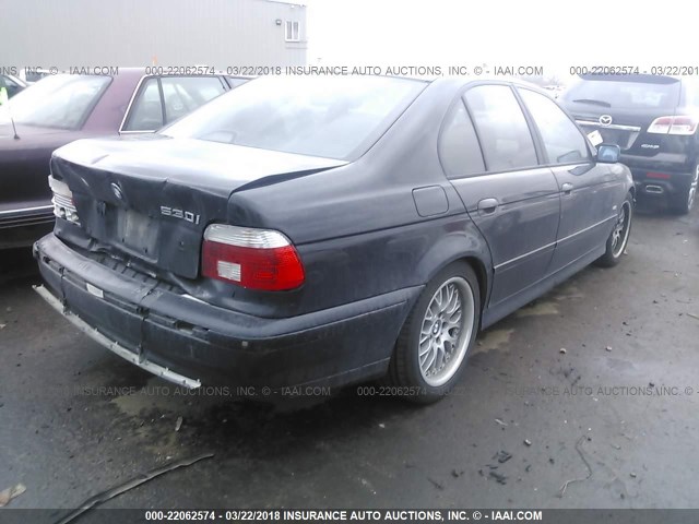 WBADT63441CF06716 - 2001 BMW 530 I AUTOMATIC BLACK photo 4