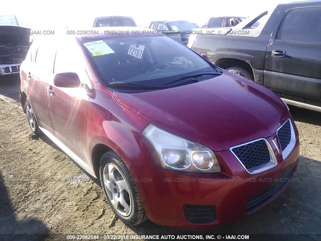 5Y2SP67869Z468889 - 2009 PONTIAC VIBE RED photo 1