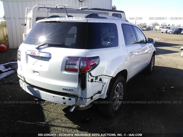 1GKKVRKD0GJ279733 - 2016 GMC ACADIA SLT-1 Biały zdjęcie 4