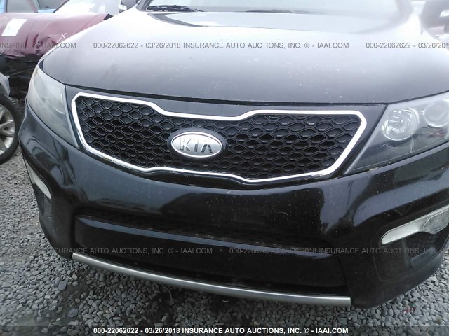 5XYKW4A21DG380755 - 2013 KIA SORENTO SX BLACK photo 6