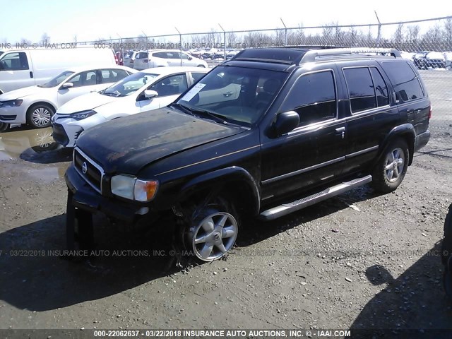 JN8DR09Y02W720340 - 2002 NISSAN PATHFINDER LE/SE BLACK photo 2