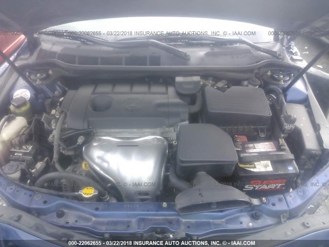 4T1BF3EK5BU614973 - 2011 TOYOTA CAMRY SE/LE/XLE BLUE photo 10
