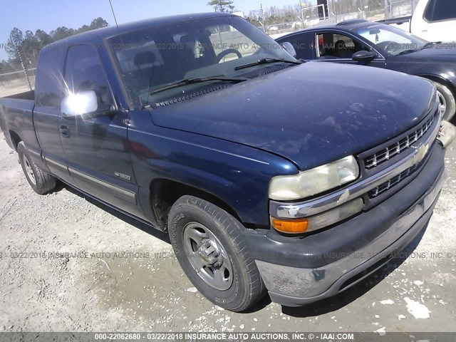 2GCEC19V7Y1376938 - 2000 CHEVROLET SILVERADO C1500 BLUE photo 1