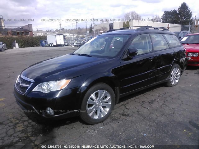 4S4BP86C084328328 - 2008 SUBARU OUTBACK 3.0R LL BEAN BLACK photo 2