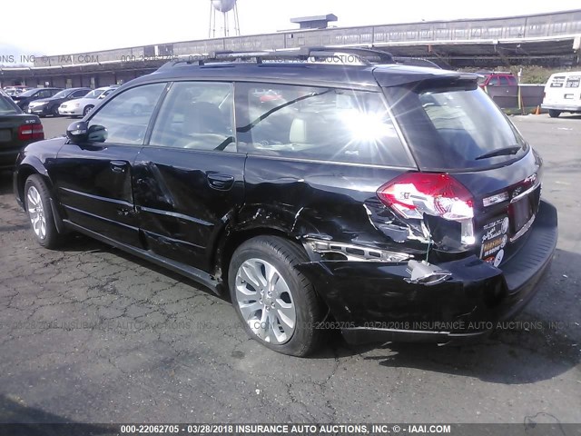 4S4BP86C084328328 - 2008 SUBARU OUTBACK 3.0R LL BEAN BLACK photo 3