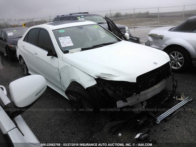 WDDHF5KB0FB136421 - 2015 MERCEDES-BENZ E 350 WHITE photo 1