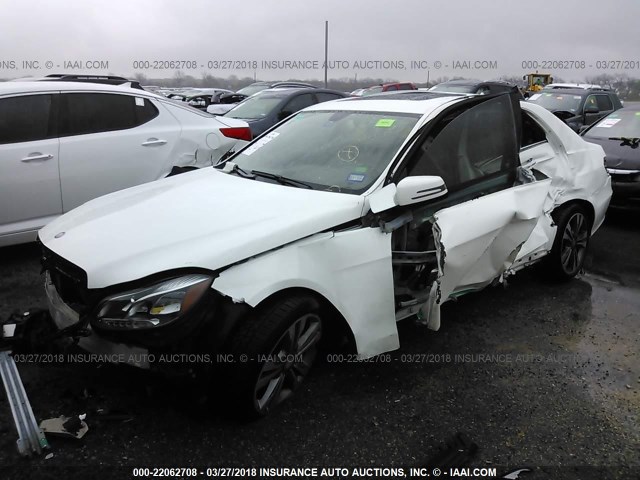 WDDHF5KB0FB136421 - 2015 MERCEDES-BENZ E 350 WHITE photo 2