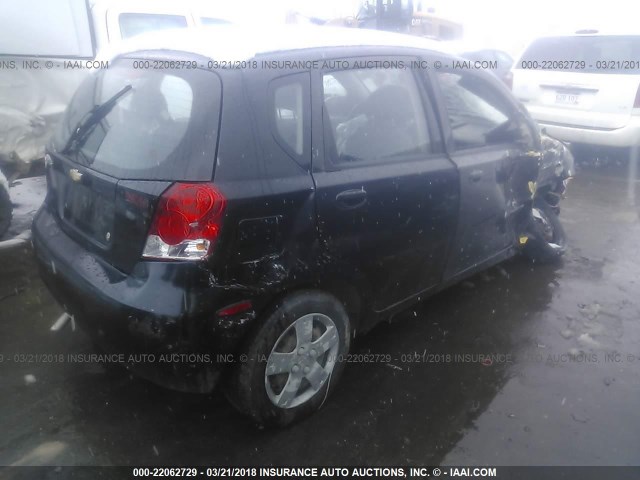 KL1TD66686B615674 - 2006 CHEVROLET AVEO LS 黑色 照片 4