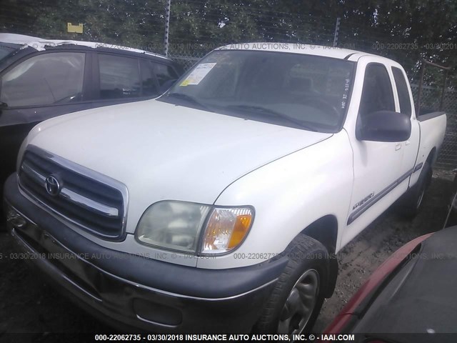 5TBRN34142S258656 - 2002 TOYOTA TUNDRA ACCESS CAB SR5 WHITE photo 2