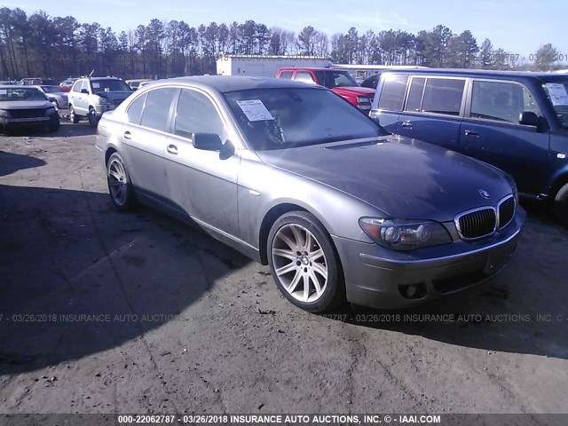 WBAHL83556DT02835 - 2006 BMW 750 I GRAY photo 1