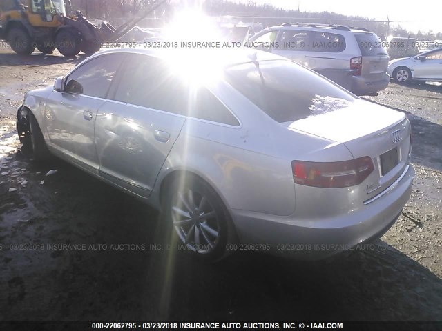 WAUKGAFB0BN033294 - 2011 AUDI A6 PRESTIGE SILVER photo 3