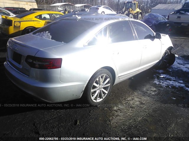WAUKGAFB0BN033294 - 2011 AUDI A6 PRESTIGE 银色 照片 4
