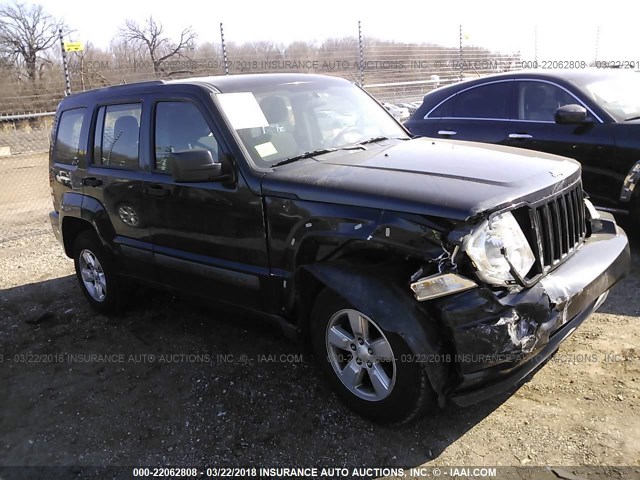 1J4PN2GK6BW568735 - 2011 JEEP LIBERTY SPORT BLACK photo 1