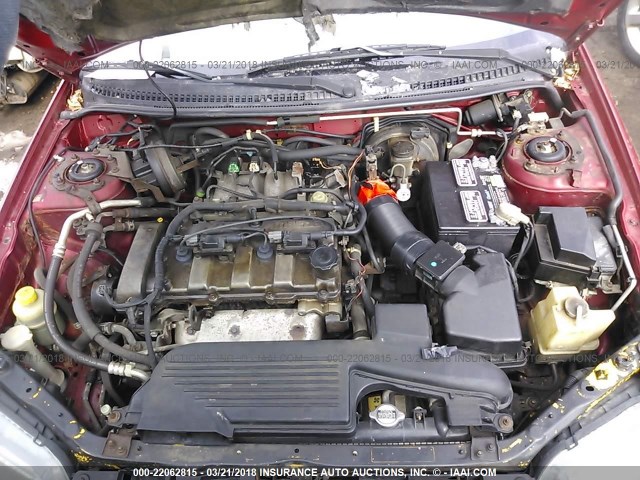 JM1BJ226420501124 - 2002 MAZDA PROTEGE DX/LX/ES RED photo 10