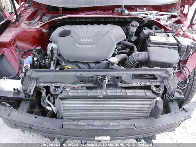 KMHTC6ADXDU167209 - 2013 HYUNDAI VELOSTER 红色 照片 10