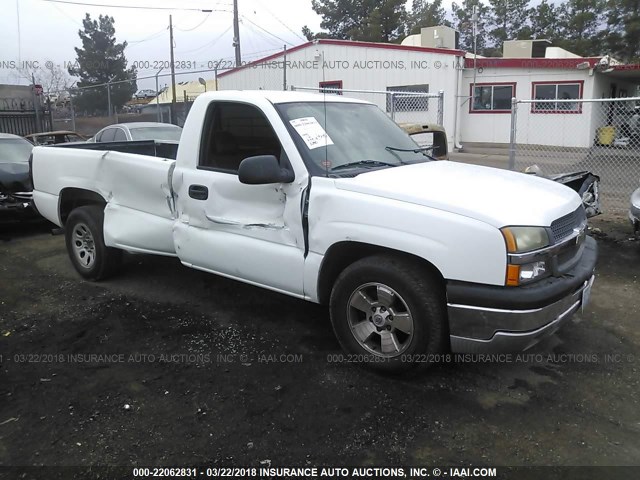 1GCEC14X35Z101580 - 2005 CHEVROLET SILVERADO C1500 WHITE photo 1