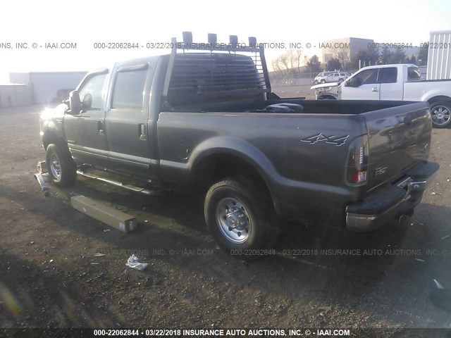 1FTNW21F63EB09184 - 2003 FORD F250 SUPER DUTY GRAY photo 3