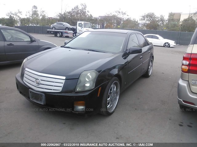 1G6DM57T360153793 - 2006 CADILLAC CTS BLACK photo 2