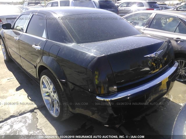 2C3KA43R36H153827 - 2006 CHRYSLER 300 BLACK photo 3