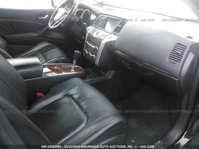 JN8AZ18W59W205482 - 2009 NISSAN MURANO S/SL/LE BLACK photo 5