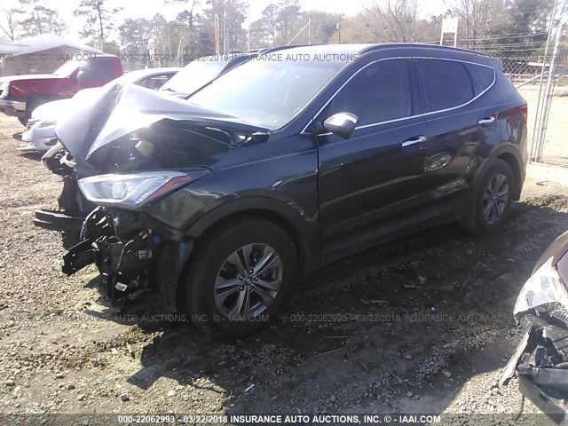 5XYZU3LB3EG137767 - 2014 HYUNDAI SANTA FE SPORT  BLACK photo 2