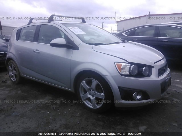 1G1JF6SB4C4222762 - 2012 CHEVROLET SONIC LTZ SILVER photo 1