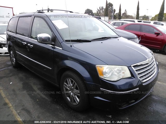 2A8HR64X98R827699 - 2008 CHRYSLER TOWN & COUNTRY LIMITED BLUE photo 1