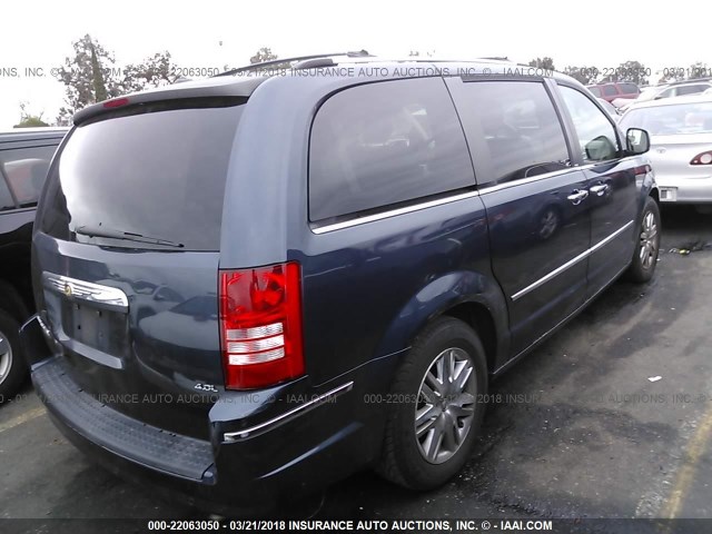 2A8HR64X98R827699 - 2008 CHRYSLER TOWN & COUNTRY LIMITED BLUE photo 4