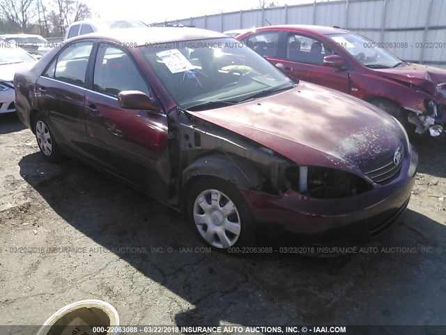 4T1BE32K62U033683 - 2002 TOYOTA CAMRY LE/XLE/SE 红色 照片 1