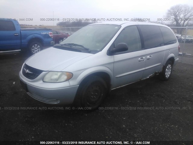2C4GP24RX3R309113 - 2003 CHRYSLER TOWN & COUNTRY  SILVER photo 2